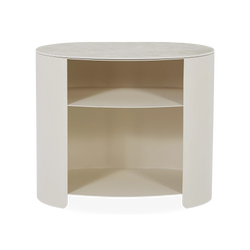 Mushroom - Nightstand with Oval Ceramic Top