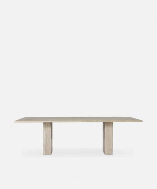 Climax - Table de salle à manger en travertin
