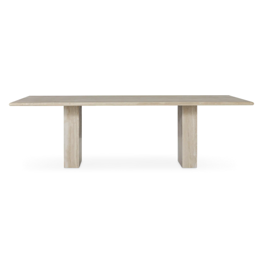 Climax - Table de salle à manger en travertin