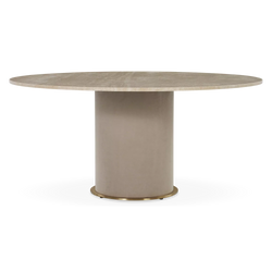 Dhirwa - Table de salle à manger en travertin