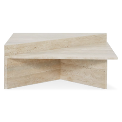 High-Low - Travertine Coffee Table