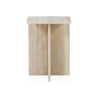 Divine - Table d’appoint en travertin