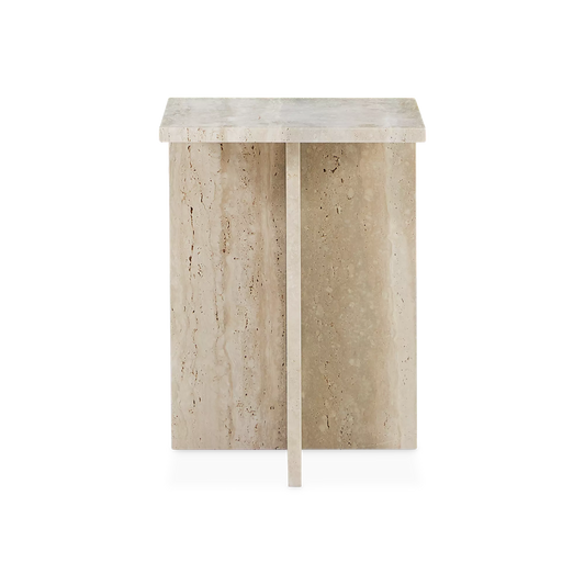 Divine - Table d’appoint en travertin
