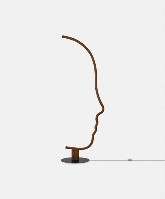 Vis a Vis - Walnut Wood Floor Lamp