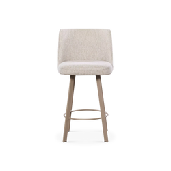 Eva - Swivel  Fabric Stool by Trica