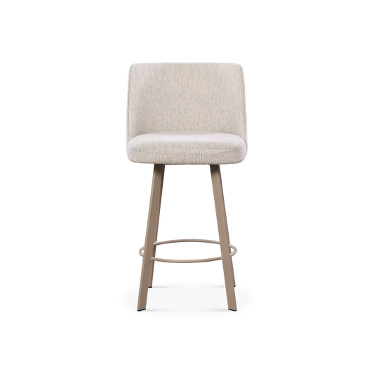 Eva - Swivel  Fabric Stool by Trica
