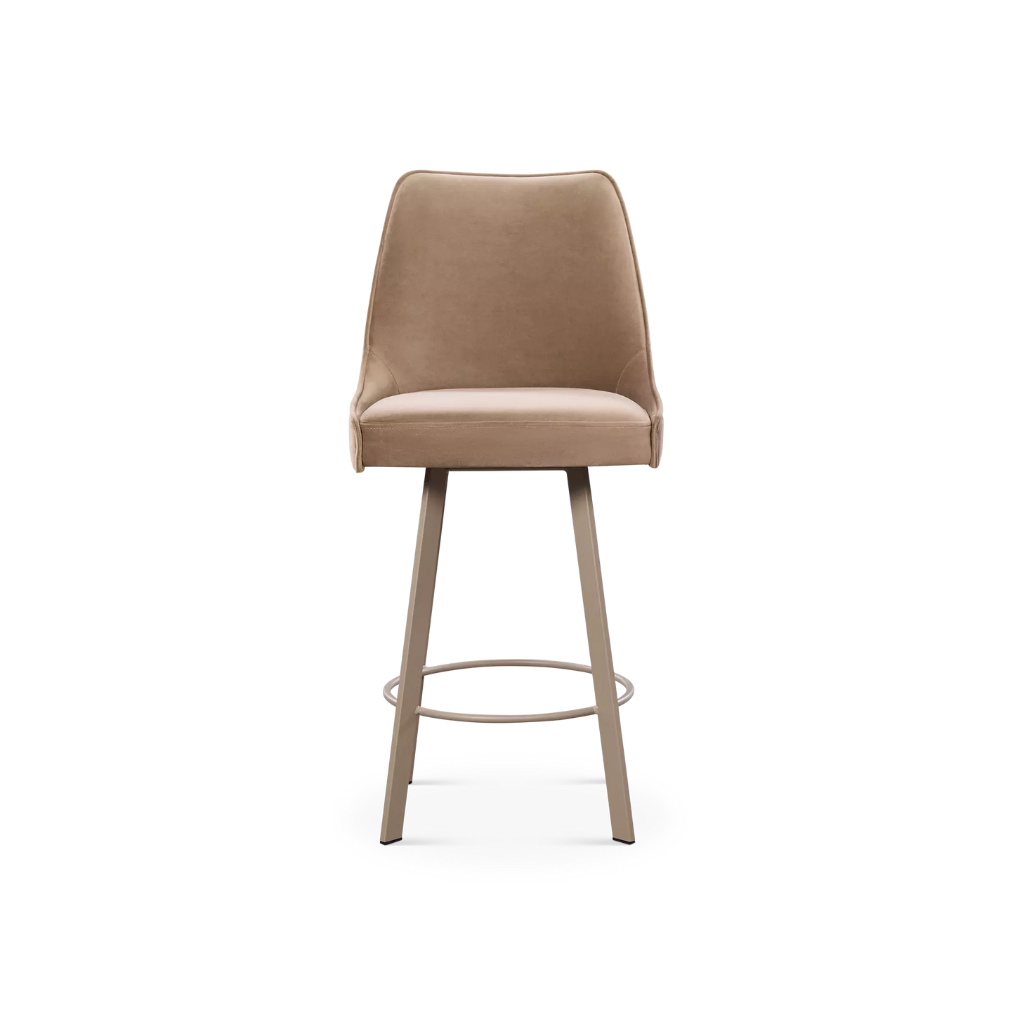 Olivia - Swivel Fabric Stool by Trica