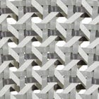 White Aluminium / Silver Wicker swatch