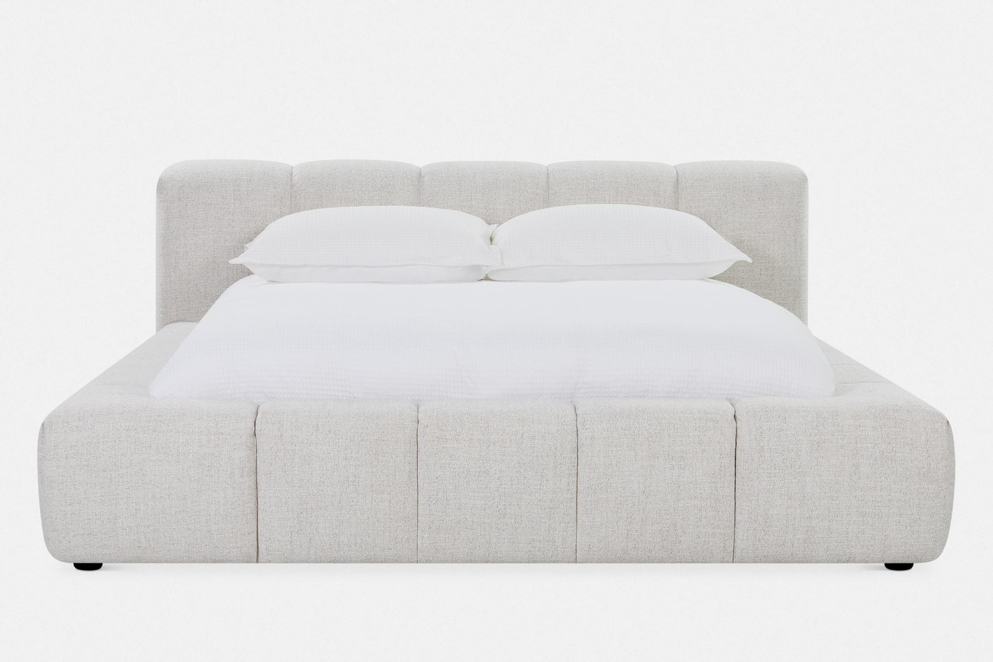 Fiona - Bouclé Fabric Upholstered Bed