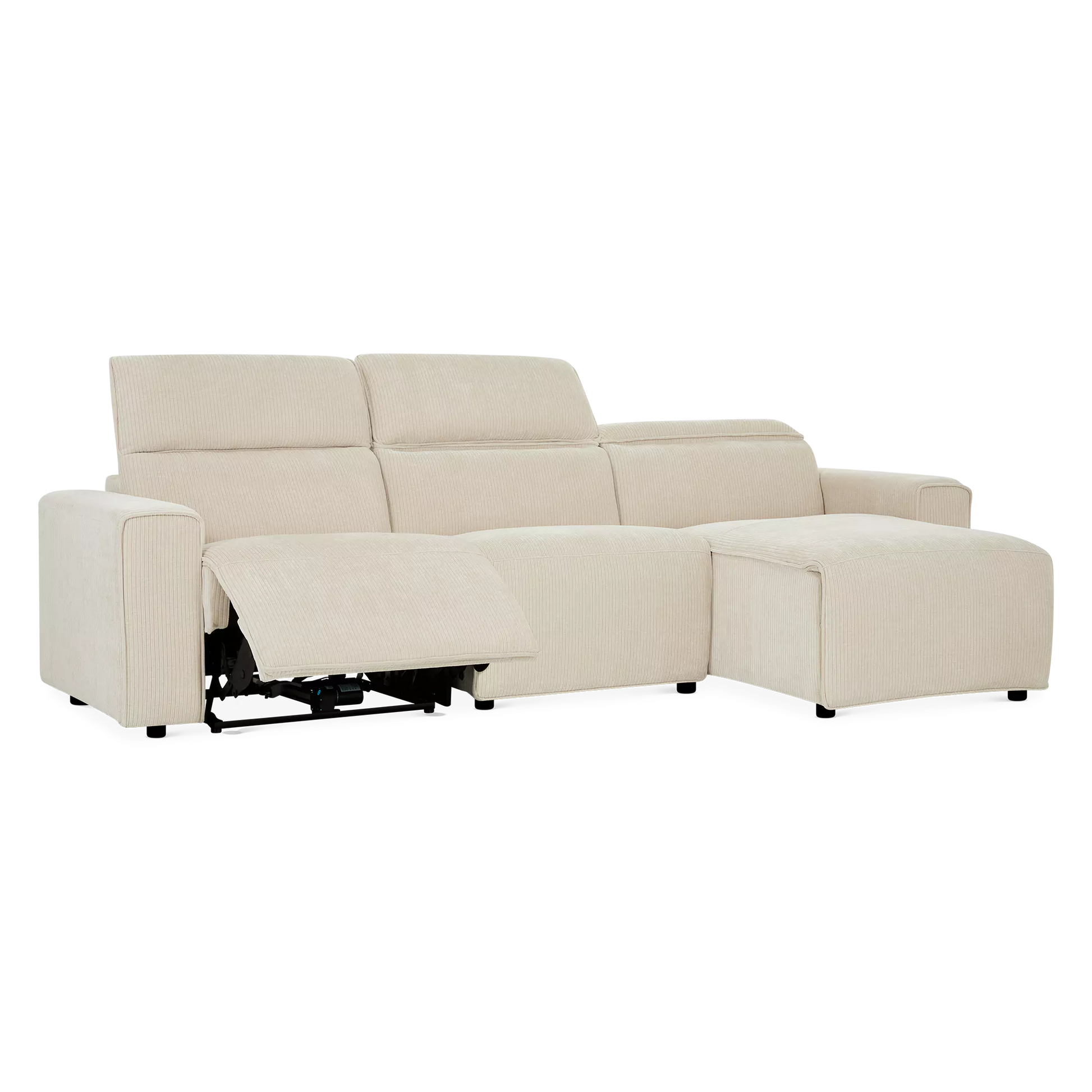 Antonia, Corduroy Upholstered Power Recline Sectional | MUST Antonia, Corduroy Upholstered Power Recline Sectional | MUST