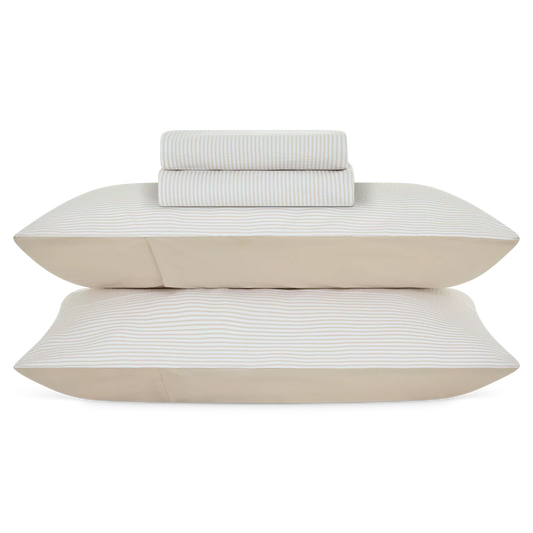 Chalet - striped duvet cover and pillowcase set