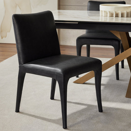 Acari - Chaise de salle à manger en cuir