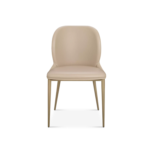 Medea - Chaise de salle à manger en cuir par Gamma