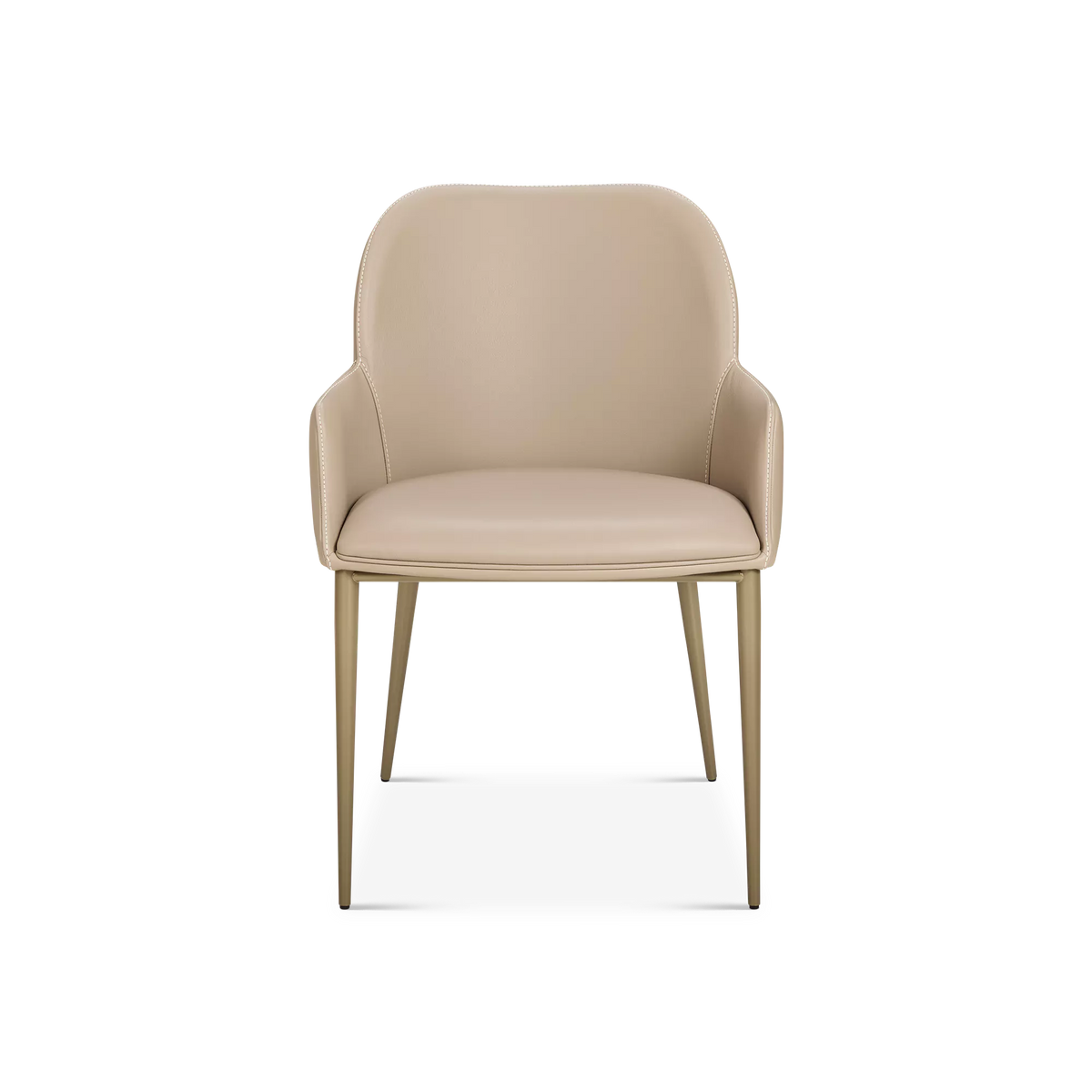Medea - Chaise de salle à manger en cuir avec bras par Gamma