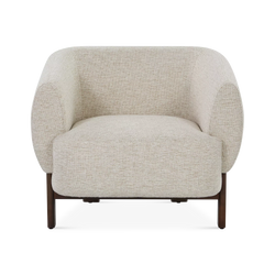 Hug - Armchair with Wooden Legs