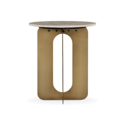 Orlo - Marble and Brass Side Table