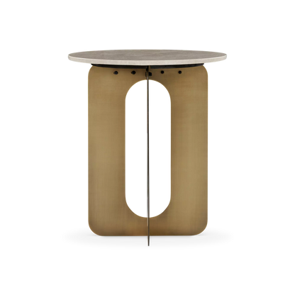 Orlo - Marble and Brass Side Table