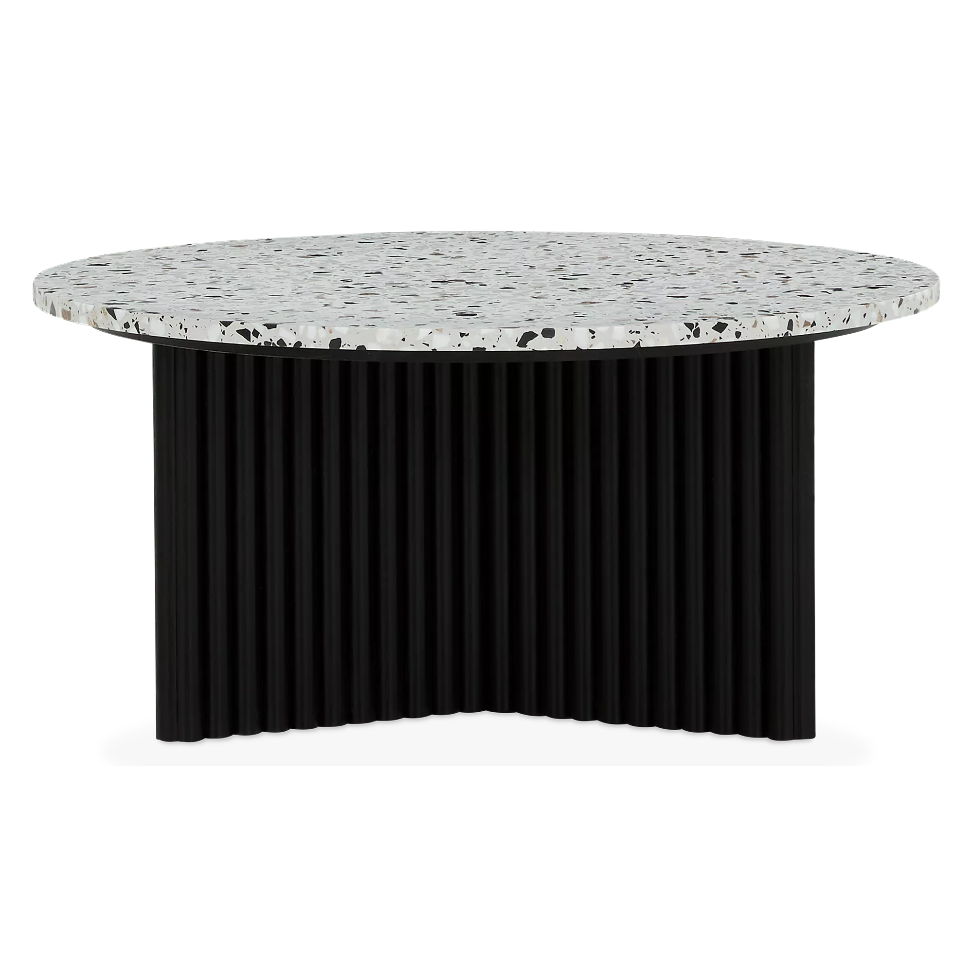 Rhode, table basse en céramique et base en chêne noir | MUST – Must Société