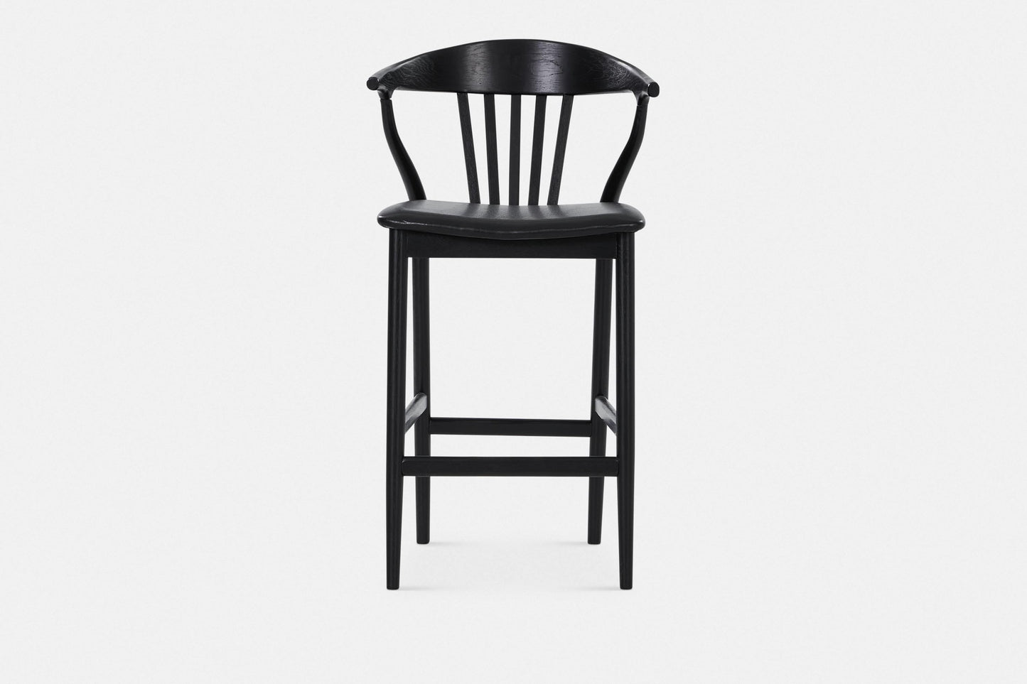 Nordic - Tabouret en chêne et tissu naturel