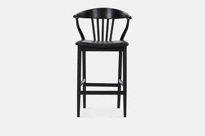 Nordic - Tabouret en chêne et tissu naturel