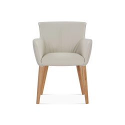 Dasara - Chaise en cuir et bois