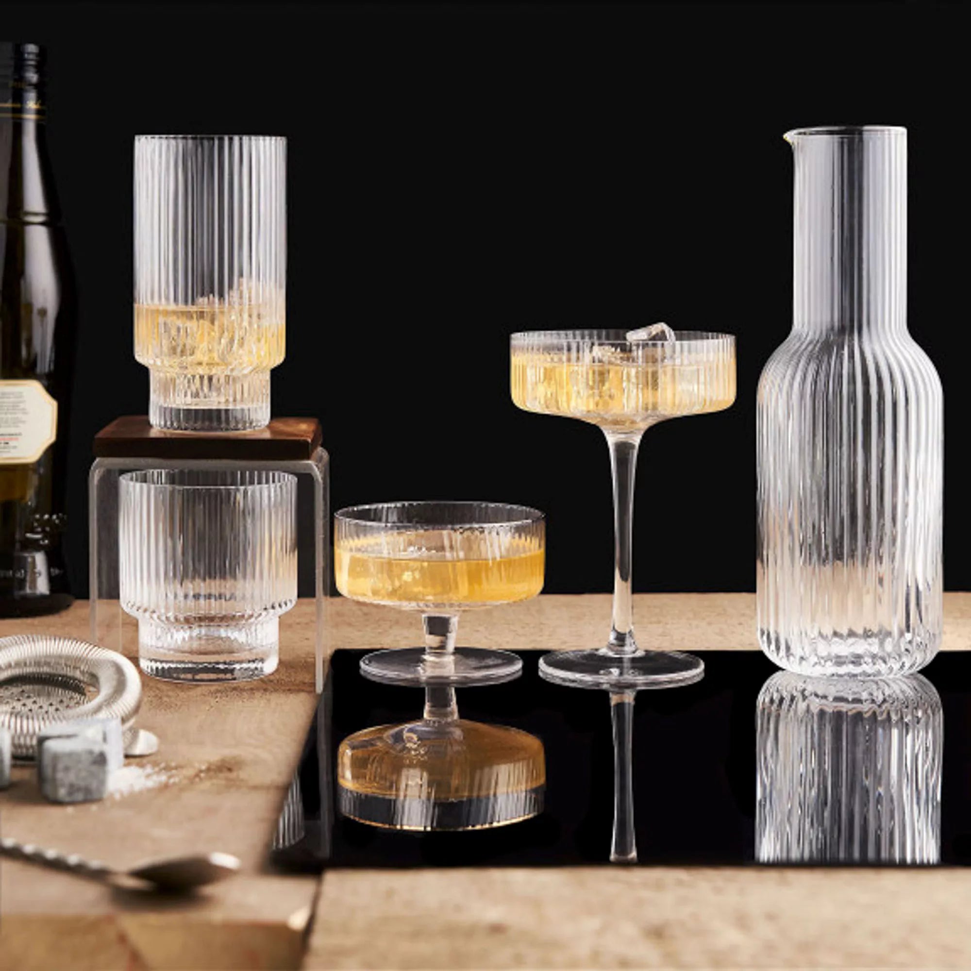 Set De 6 Verres à Vin Dublin 3,38 Oz - Pour Vin Blanc, Cocktails, Martinis - Design élégant à Tige