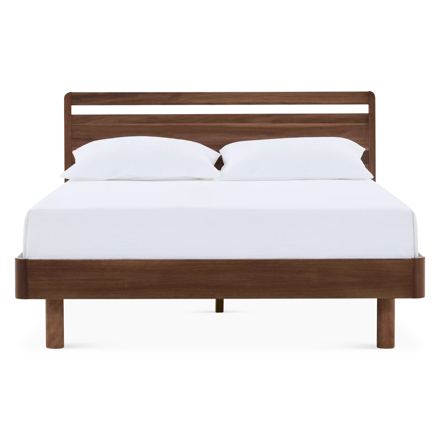 Vista - Lit en bois de noyer fumé par Mobican