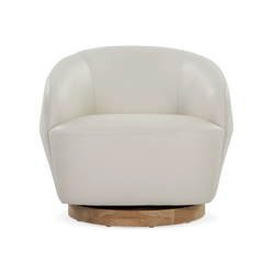 Pao - Fauteuil pivotant en cuir