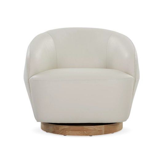 Pao - Fauteuil pivotant en cuir