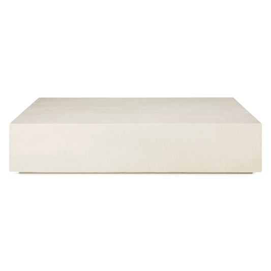 Elements - Table basse rectangulaire en microciment par Ethnicraft