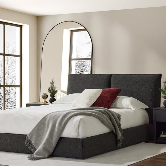 Lodes - Lit en tissu bouclé