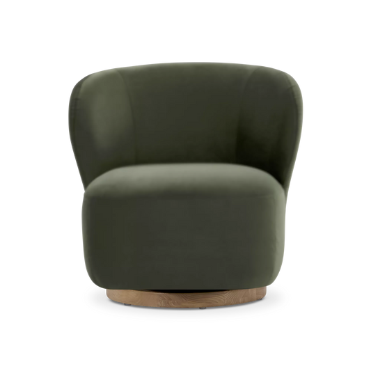 Sesame - Fauteuil pivotant en velours