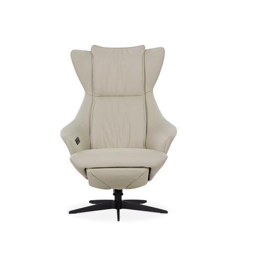 Arc 2008 - Fauteuil en cuir pivotant à dossier électrique inclinable par Gealux