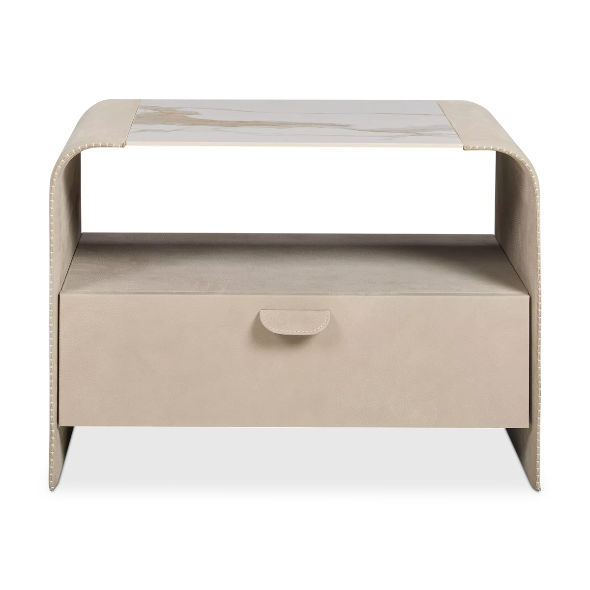 Zen - Leather Nightstand by Gamma