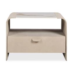 Zen - Leather Nightstand by Gamma