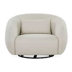 Moly - Fauteuil pivotant en tissu