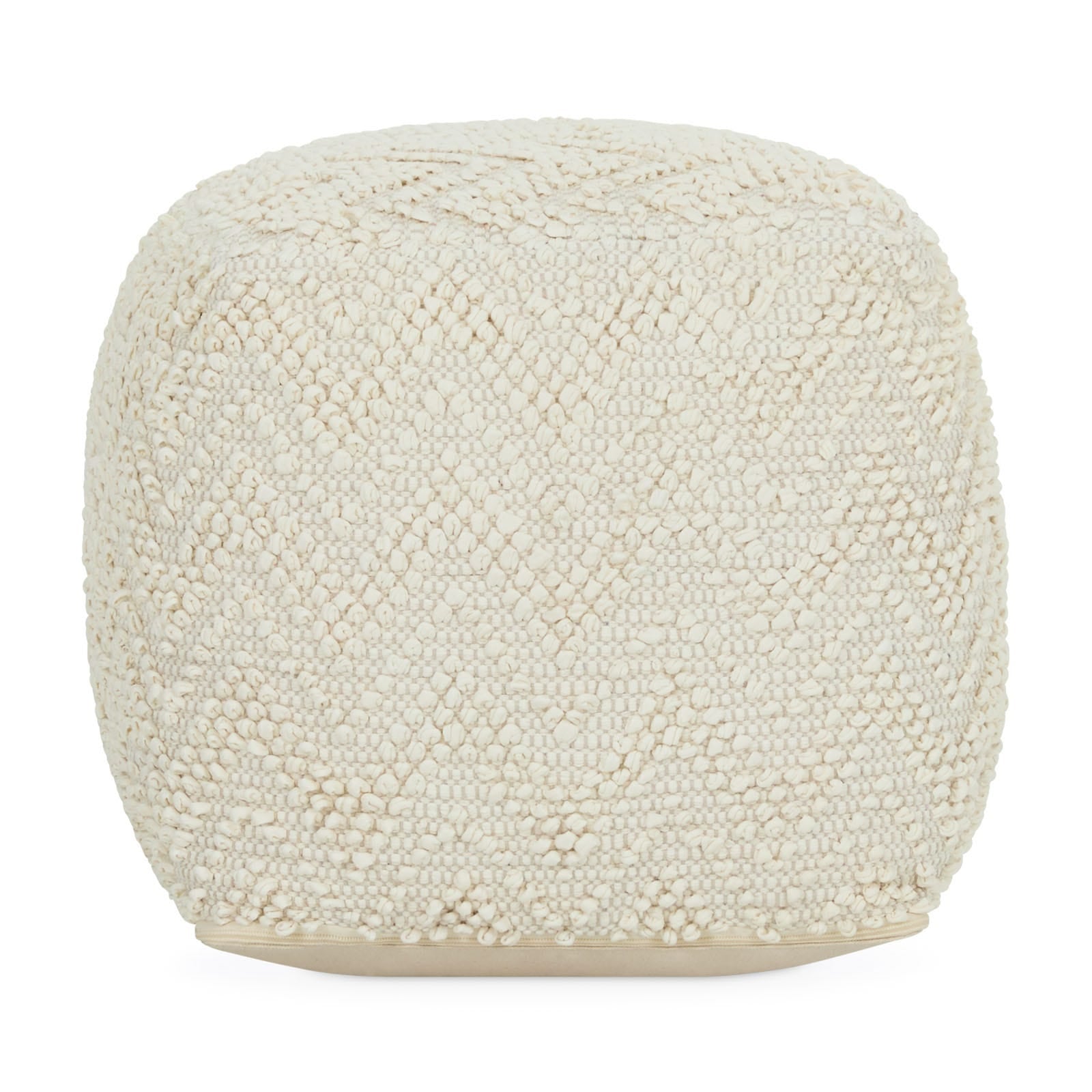 Pedro, pouf avec motif en chevrons tissé main | MUST – Must Société