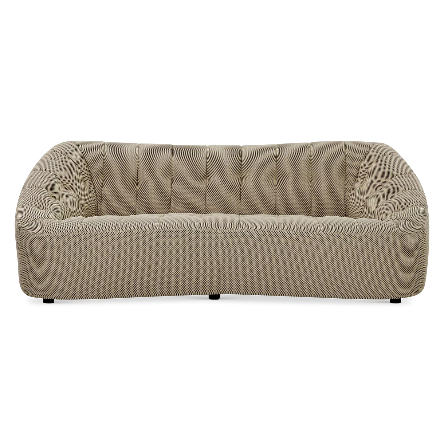 Armonia - Channel Tufted Fabric Sofa