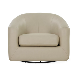 Aksel - Leather Swivel Armchair