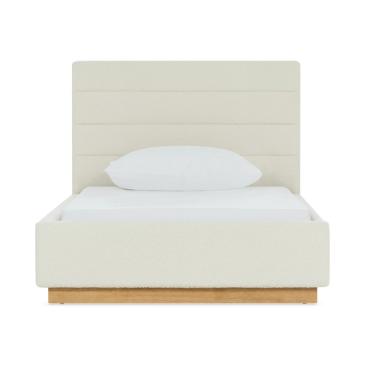 Plinth - Lit morderne en tissu bouclé