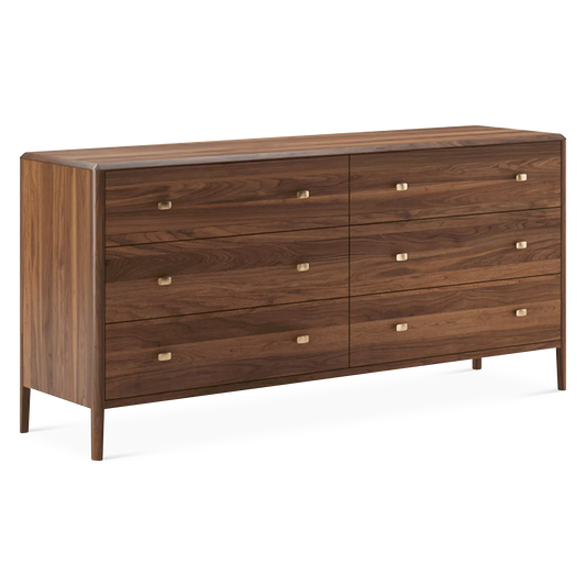 Luna - Smoked Walnut Wood Dresser by Mobican
