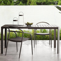 Link - Table extensible extérieure en aluminium