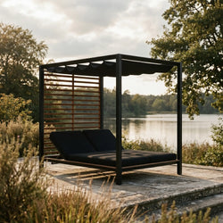 Lazy - Lit de jour cabana extérieur en aluminium