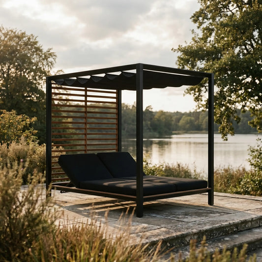 Lazy - Lit de jour cabana extérieur en aluminium