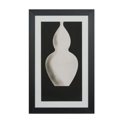 White vase painting