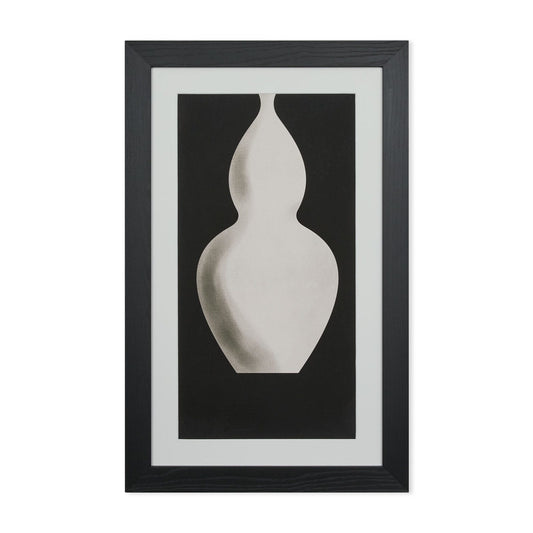 Tableau White vase