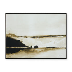 Vintage Landscape Mountainside painting