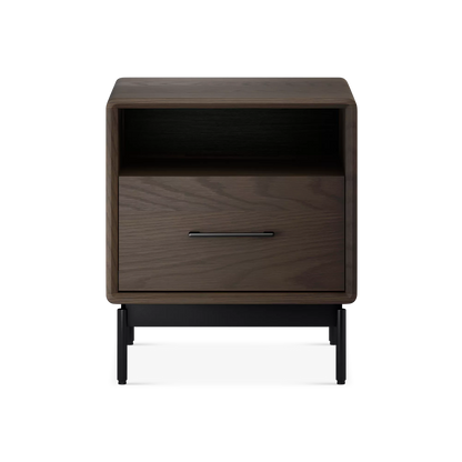 Linq - Walnut Wood Nightstand by BDI