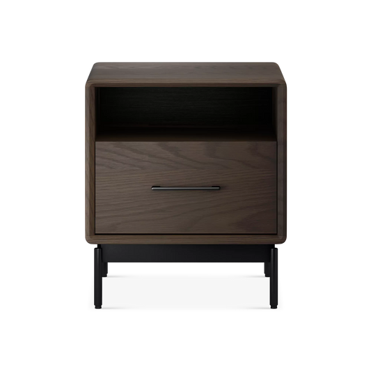 Linq - Table de chevet en noyer par BDI