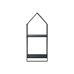 Casa - Minimalist Black Metal Bookcase